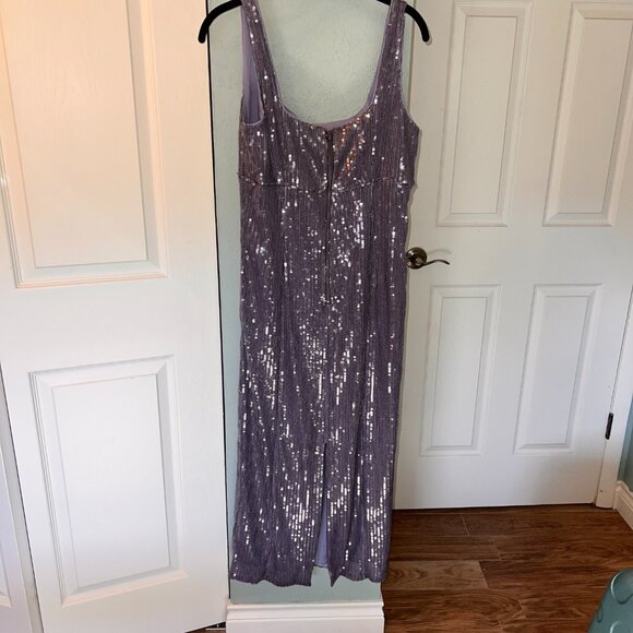 Pilcro Sequin Slim Midi Dress, SZ M - Picture 6 of 6